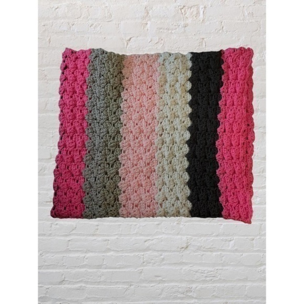 Vintage Handmade Crochet Throw